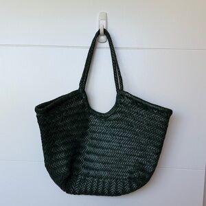 Dragon Diffusion Forest Green Braided Tote